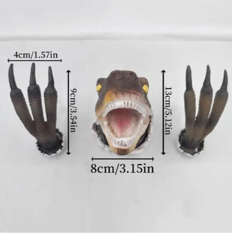 3PCS Unique Dinosaur Wall Decoration with Exquisite Craftsmanship and 3D Effects