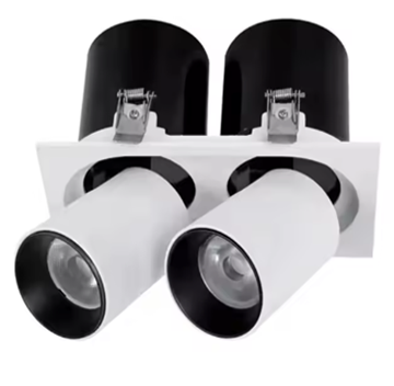 Double Head Rectangular Spotlight COB Ceiling LED Spot Down Light Project Recessed Downlight