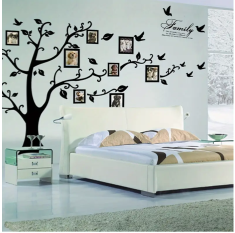 1pc, Family Tree Wall Decal with Photo Frames - Perfect Room and Home Decor