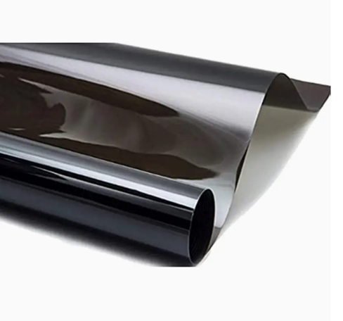 1pc 20inch X 118inch Solar UV Protection Film Sticker, Auto Tint Film Window Dark Black Car Window Foils Tint Film Glass Car Accessories