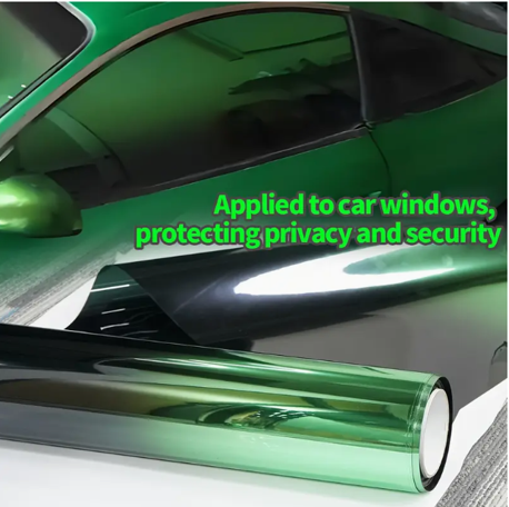 1pc Gradient Window Tint Film, 19.7x118inch, PET Material, Heat-Resistant, Anti-Explosive, Peel and Stick, Solar Film for Cars & Home, Automotive Window Privacy Film