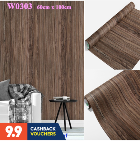 Wooden Wallpaper for Walls Furniture almirah,Vinyl Wood Grain self Adhesive Waterproof Wallpaper Door,Table,Drawer Stick