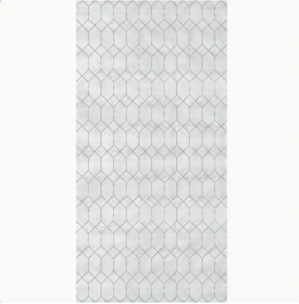 Old English Privacy Window Film with Textured Leaded Glass Pattern NonAdhesive and Protection Easy to Apply and Removable 36 x 72 Inches Made in USA