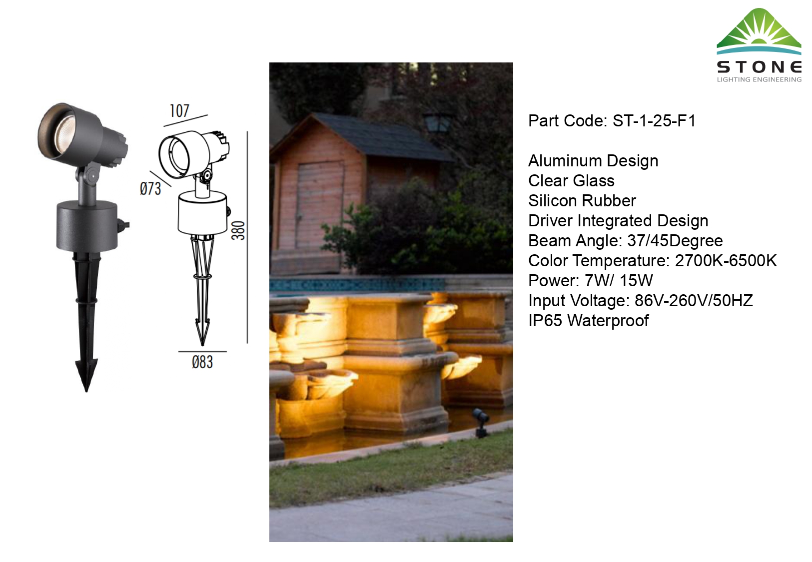LED Outdoor Spike Light