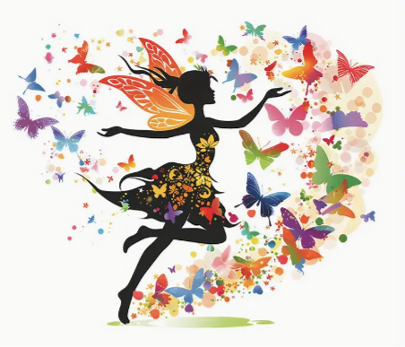 Dreamy Creative Butterfly Elf Bedroom Living Room Dormitory Home Decoration Wall Stickers Mural Windows Stickers Glass Stickers House Decoration Stickers Self Adhesive