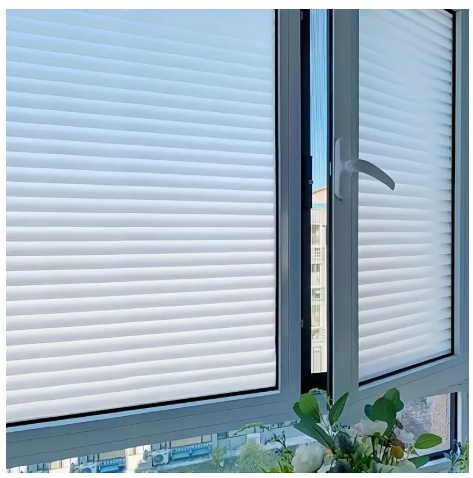 G.W.S  HP:9762-6498 Frosted Glass Film Privacy Window Sticker for Bathroom and Toilet, Light Blocking Anti-See Through