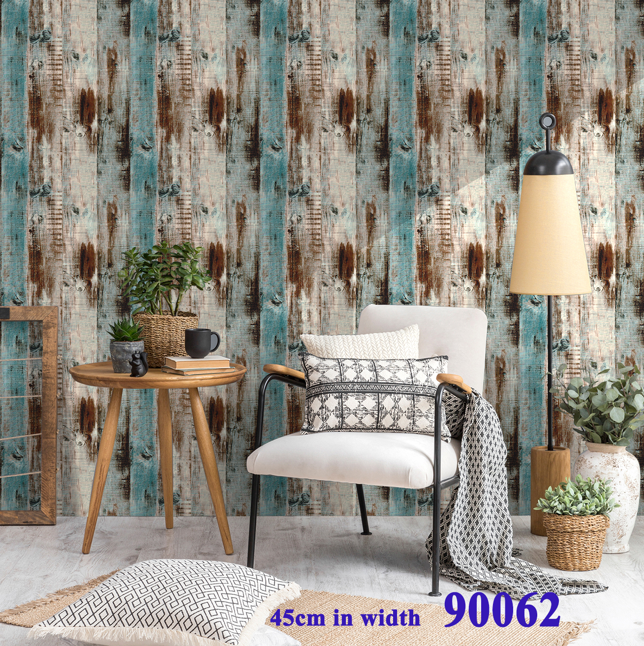 Peel and Stick Wallpaper Olive Leaf G.W.S HP:9762-6498 Removable Self Adhesive Wallpaper Grey Leaves Contact Paper for Livingroom Bedroom W