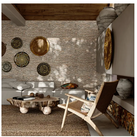 G.W.S  HP:9762-6498 New Cobblestone Pattern Thickened Self-Adhesive Wallpaper, Easy to Operate, Peel And Stick, Quick Renovation, Creative DIY, Suitable for Bedroom, Bathroom Walls, Cabinet Decoration